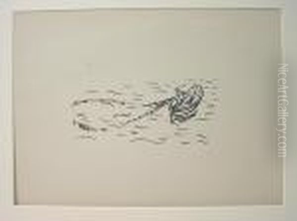 Fischer Ziehen Ein Netz An Bord Oil Painting by Hermann Max Pechstein