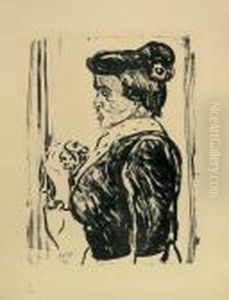 Frau Mit Strauss