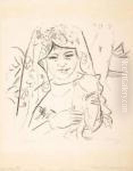 Dolorosa Oil Painting by Hermann Max Pechstein