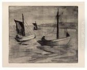 Segelboote Vor Der Kuste.
