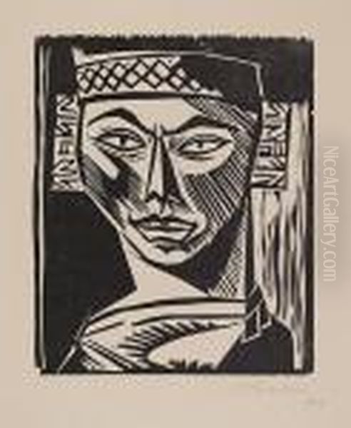 Malaie Oil Painting by Hermann Max Pechstein