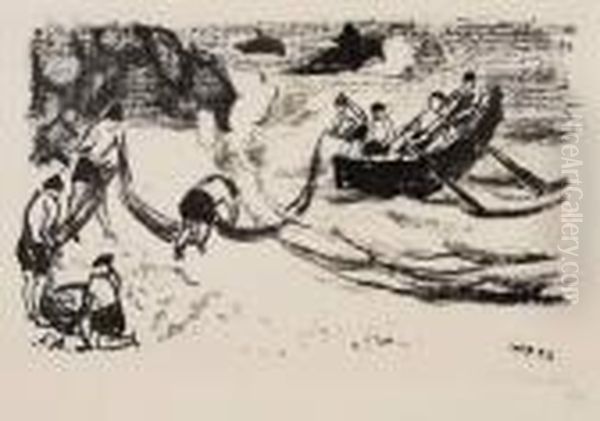Ohne Titel Oil Painting by Hermann Max Pechstein