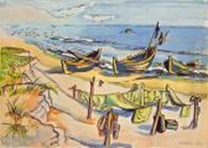 Fischerboote Am Strand