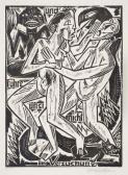 Untitled Oil Painting by Hermann Max Pechstein
