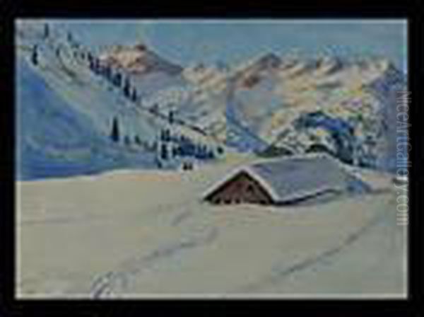 Die Willersalpe Oil Painting by Hermann Max Pechstein