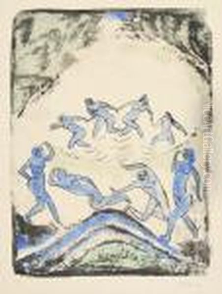 Untitled Oil Painting by Hermann Max Pechstein