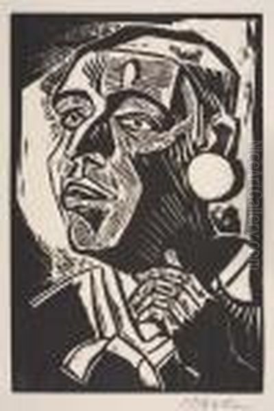 Untitled Oil Painting by Hermann Max Pechstein