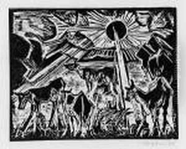 Der Abend Oil Painting by Hermann Max Pechstein