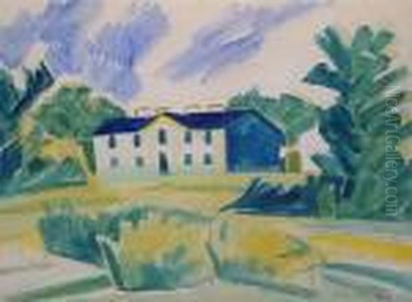 Herbsttag Oil Painting by Hermann Max Pechstein