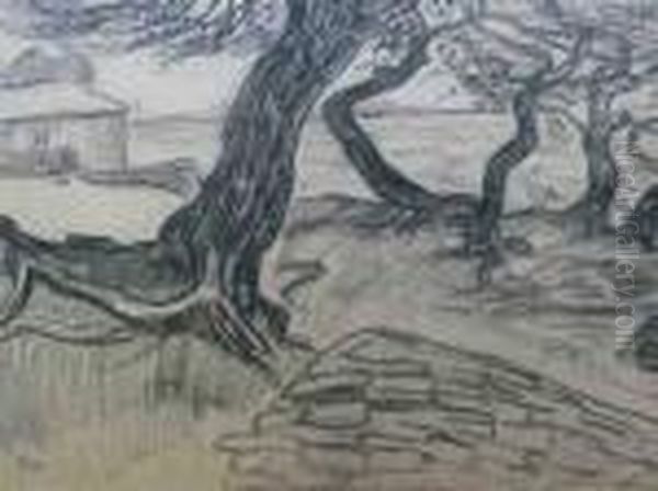 Fusain Sur Papier Oil Painting by Jean Misceslas Peske