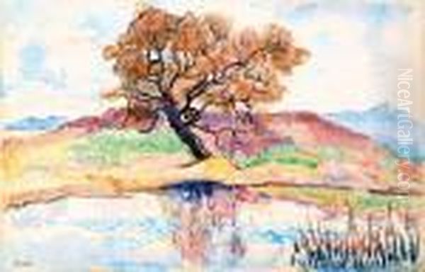 Arbre Oil Painting by Jean Peske