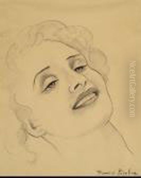 Portrait De Femme Oil Painting by Francis Picabia