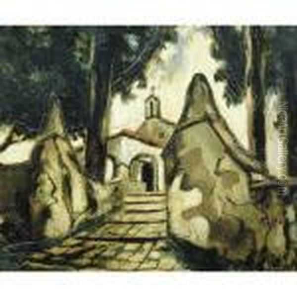 Chapelle De La Garoupe Oil Painting by Francis Picabia