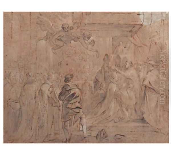 The Coronation of Maria de'Medici Oil Painting by (studio of) Rubens, Peter Paul