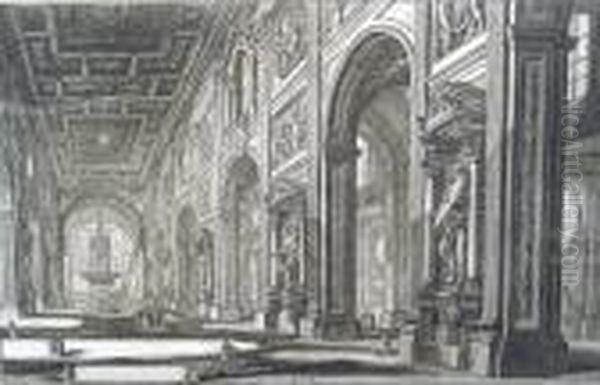 Veduta Interna Della Basilica Di S. Giovanni Laterano, From Vedute Di Roma by Giovanni Battista Piranesi