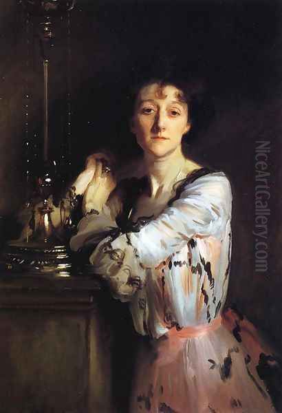 The Honorable Mrs. Charles Russell Oil Painting by John Singer Sargent