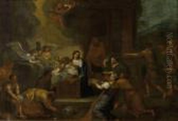 La Nativite Oil Painting by Nicolas Poussin