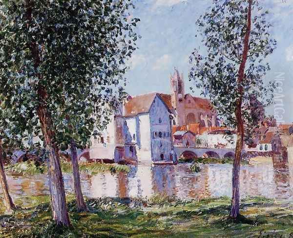 Moret-sur-Loing Oil Painting by Alfred Sisley
