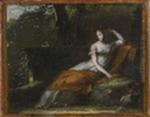 Esquisse Pour Le Portrait De L'imperatrice Josephine A La Malmaison Oil Painting by Pierre-Paul Prud'hon