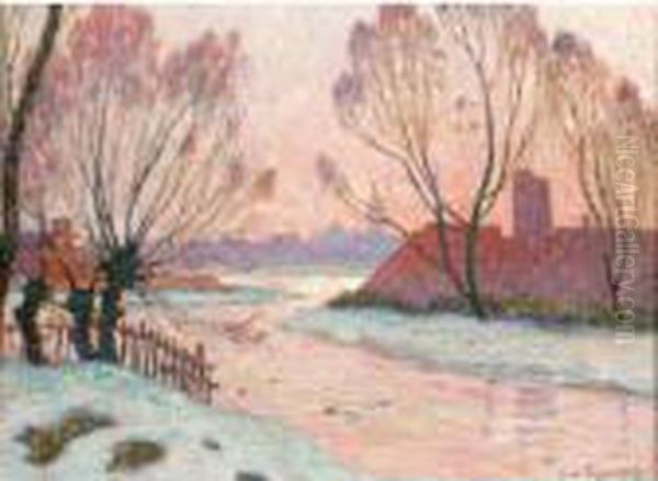 Nantes Oil Painting by Ferdinand Loyen Du Puigaudeau