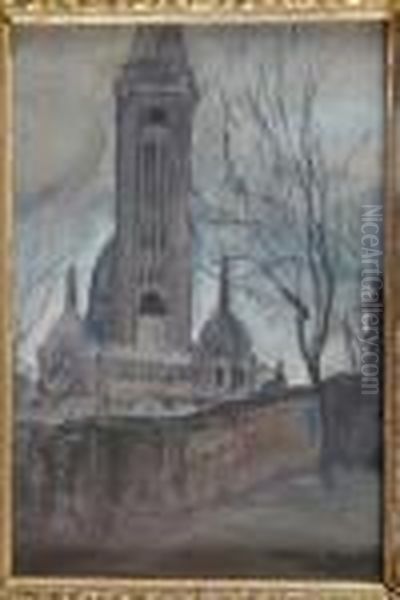 Montmartre Oil Painting by Alphonse Leon Quizet