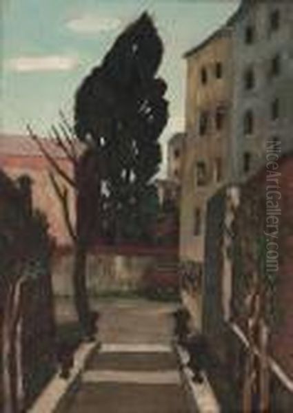 Calle De Paris Oil Painting by Alphonse Leon Quizet