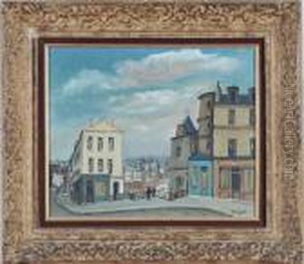 Montmartre Oil Painting by Alphonse Leon Quizet