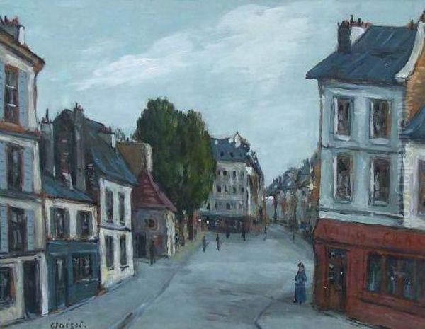 Le Pre Saint-gervais Oil Painting by Alphonse Leon Quizet