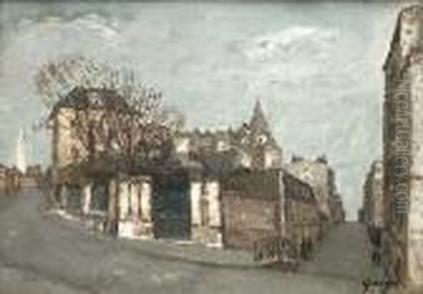 Montmartre Oil Painting by Alphonse Leon Quizet
