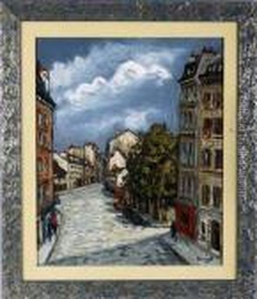 Montmartre Oil Painting by Alphonse Leon Quizet