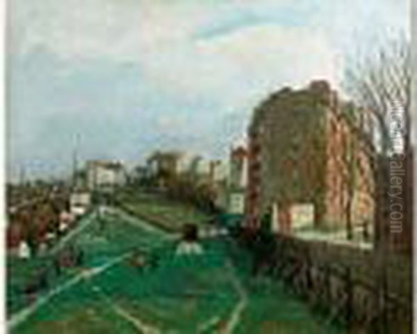 Le Parc Oil Painting by Alphonse Leon Quizet