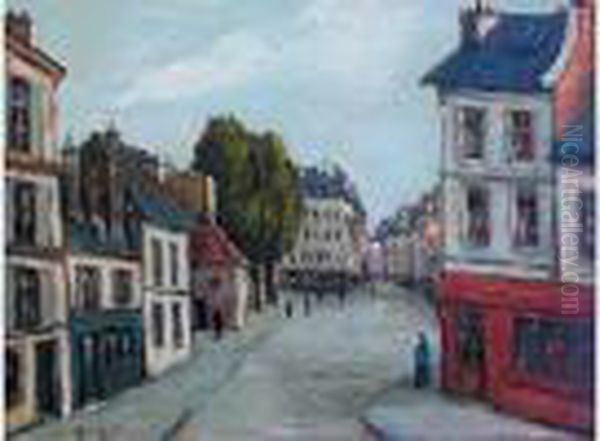  Le Pre Saint-gervais  Oil Painting by Alphonse Leon Quizet