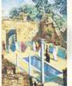 Scene Dans Les Ruines Au Maroc.