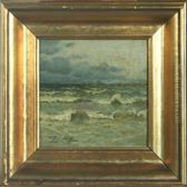 Seascape Oil Painting by Victor H.W. Qvistorff