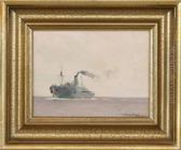 Seascape Oil Painting by Victor H.W. Qvistorff