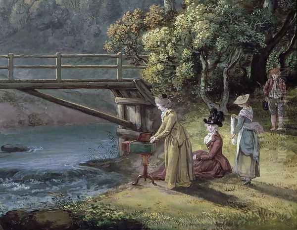 Roslin Castle, Midlothian Oil Painting by Paul Sandby