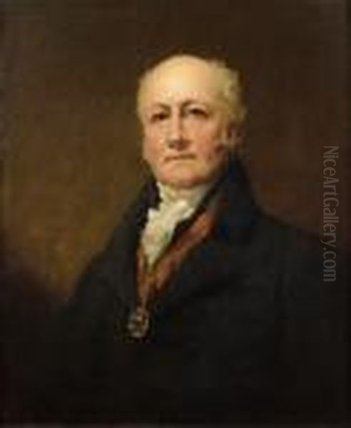 Portrait De Sir John Hay, President Of The Society Of Arts, Edimbourg. Oil Painting by Sir Henry Raeburn