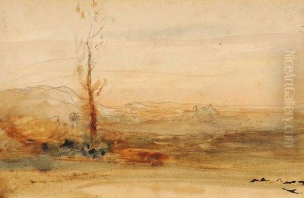 Paysage Oil Painting by Francois Auguste Ravier
