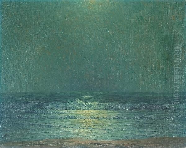 Last Light At Low Tide Oil Painting by Granville Redmond