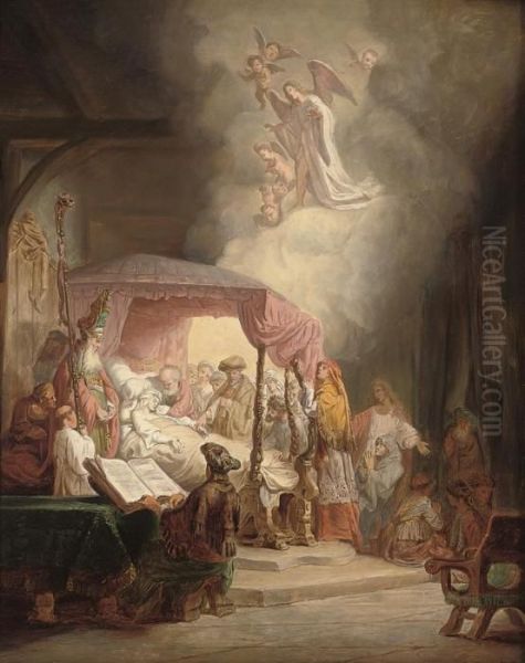 The Dormition Of The Virgin Oil Painting by Rembrandt Van Rijn