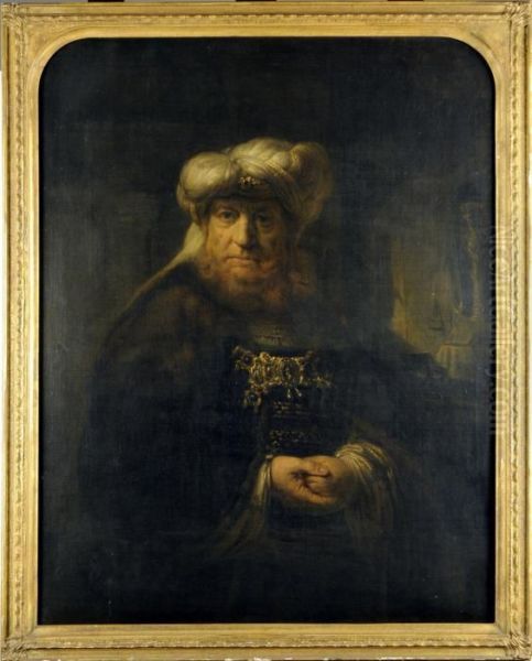 Portrait De Rabbin Oil Painting by Harmenszoon van Rijn Rembrandt