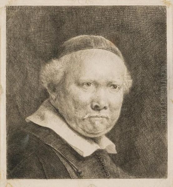 Lieven Willemsz. Van Coppenol, Writing Master: The Larger Plate Oil Painting by Harmenszoon van Rijn Rembrandt