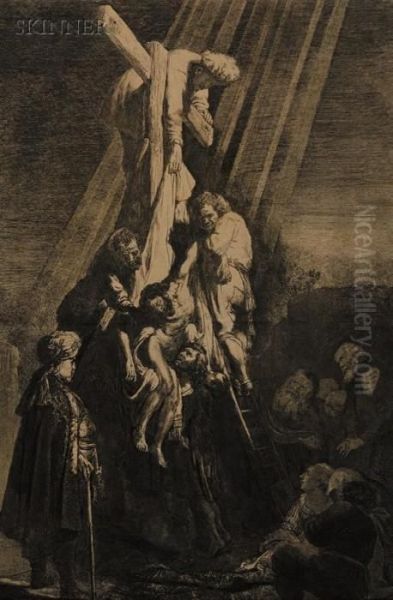 The Descent From The Cross Oil Painting by Rembrandt Van Rijn
