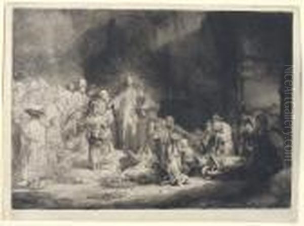 The Hundred Guilder Print Oil Painting by Rembrandt Van Rijn
