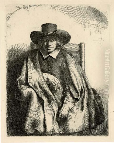 Clement De Jonghe (b., Holl. 272; H. 251) Oil Painting by Rembrandt Van Rijn