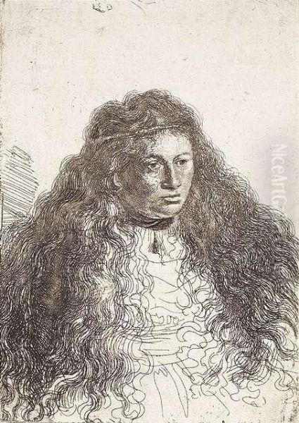 The Great Jewish Bride. Oil Painting by Harmenszoon van Rijn Rembrandt