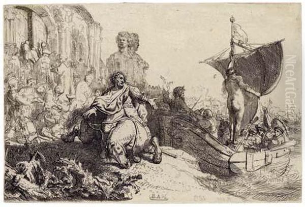 The Ship Of Fortune Oil Painting by Rembrandt Van Rijn