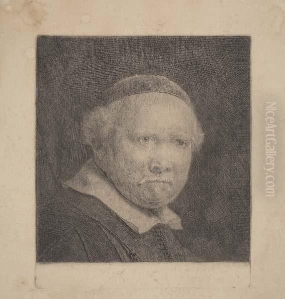 Lieven Willemsz Van Coppenol, Writing Master: Largerplate Oil Painting by Rembrandt Van Rijn