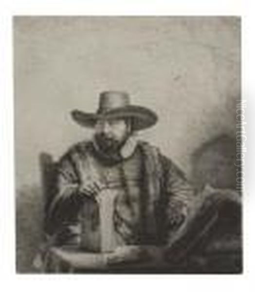 Cornelis Claesz Anslo, Preacher Oil Painting by Harmenszoon van Rijn Rembrandt
