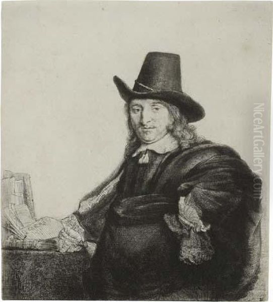 Jan Asselyn, Painter Oil Painting by Rembrandt Van Rijn